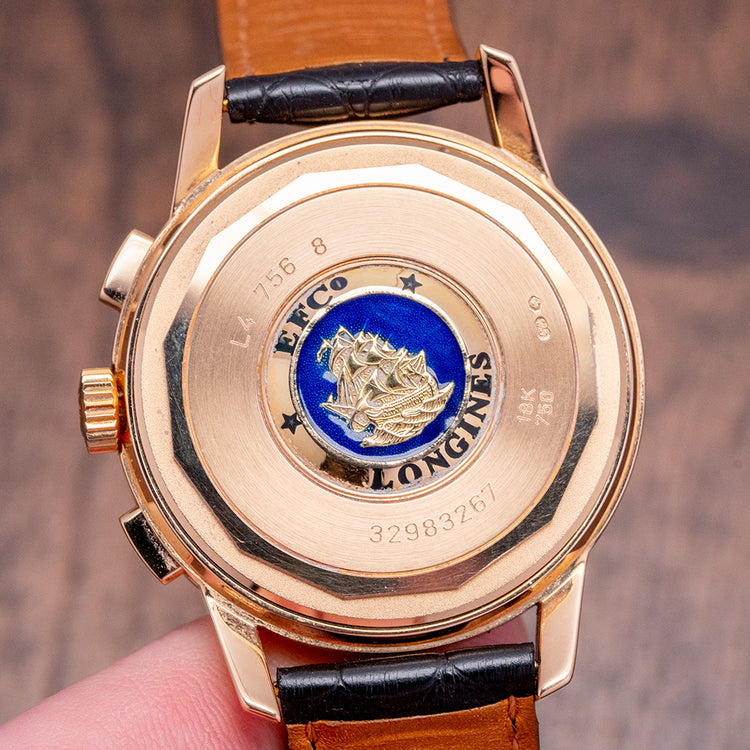 2008 Longines Heritage Flagship Chronograph 18ct Gold L4.756.6