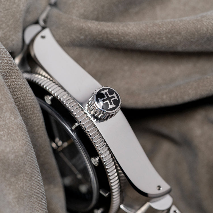 2025 Escudo Ocean Seacrest Preto Auto Black 39mm Diver