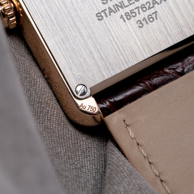 2020 Cartier Tank Solo Large 18ct Rose Gold Quartz 3167 27x34mm