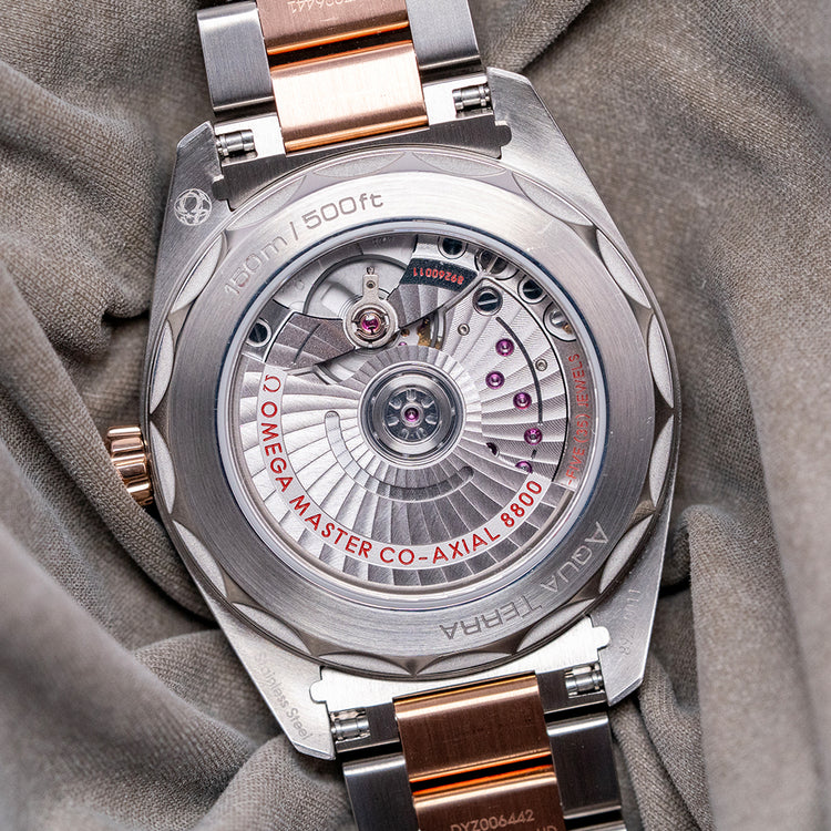 2019 Omega Seamaster Aqua Terra Silvery Dial 38mm Steel & Gold