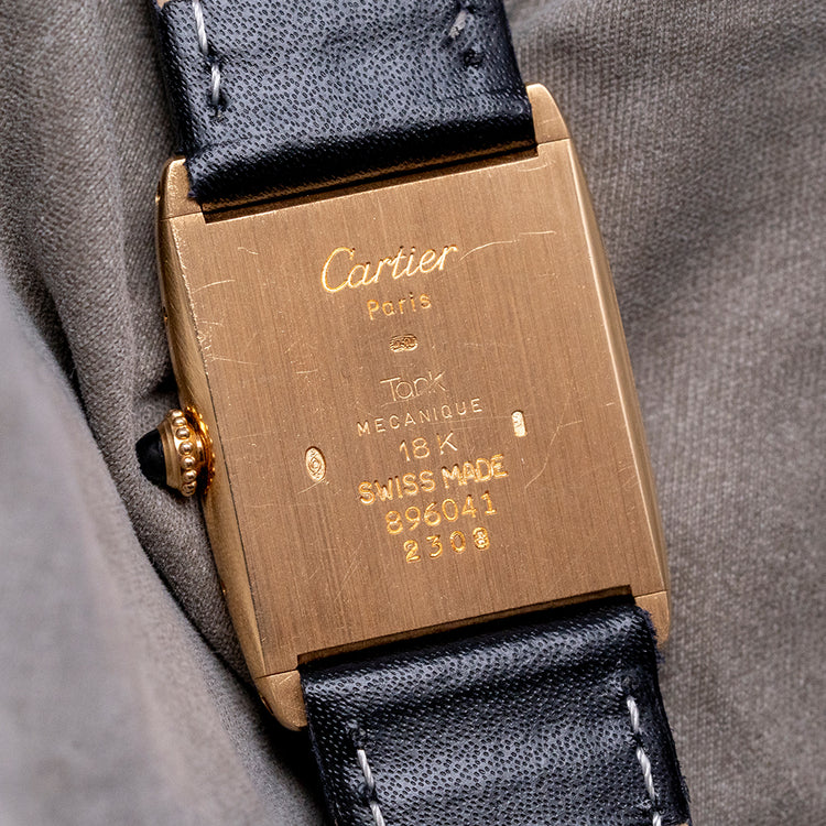 1993 Cartier Tank Arrondie Mecanique Extra-Plate 23x29mm