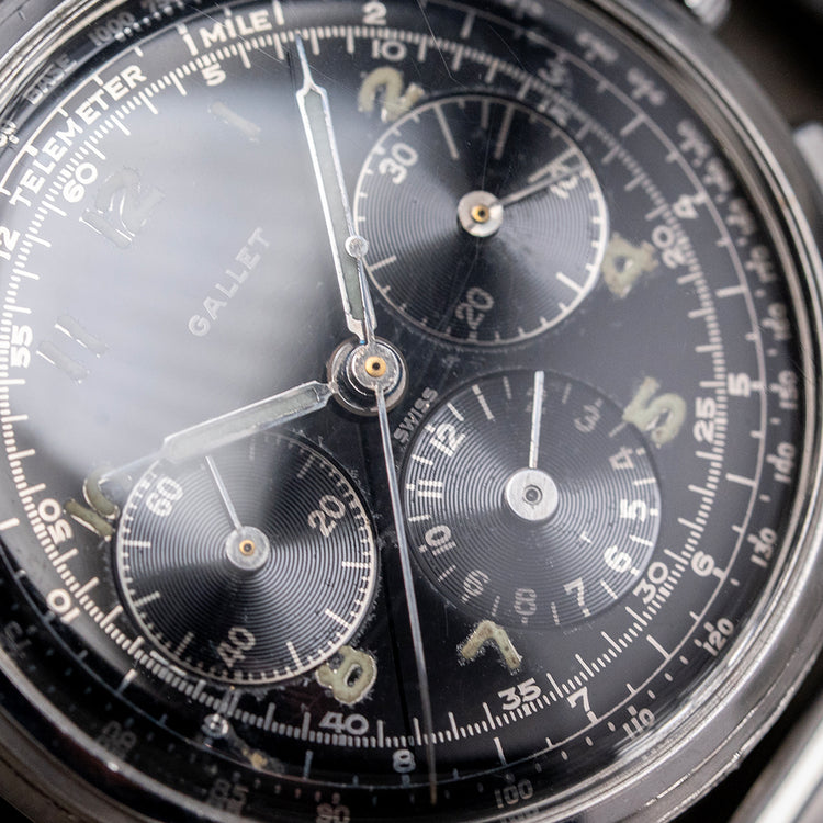 1960s Gallet 'Jim Clark' Multichron 12 Chronograph EP40 35mm