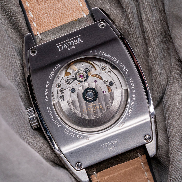 2022 Davosa Evo 1908 Automatic Black 36x49mm 161.575.56