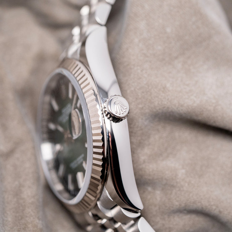 2026 Rolex Datejust 36mm Green Ombré Jubilee/Fluted 126234