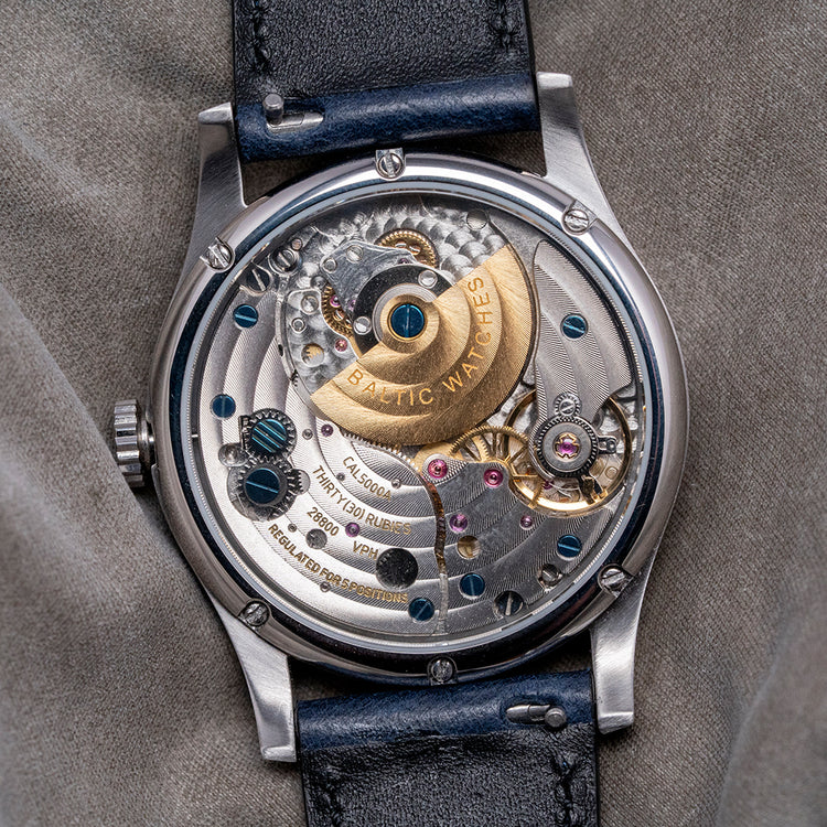 2022 Baltic MR01 Salmon Dial Automatic Micro-Rotor 36mm