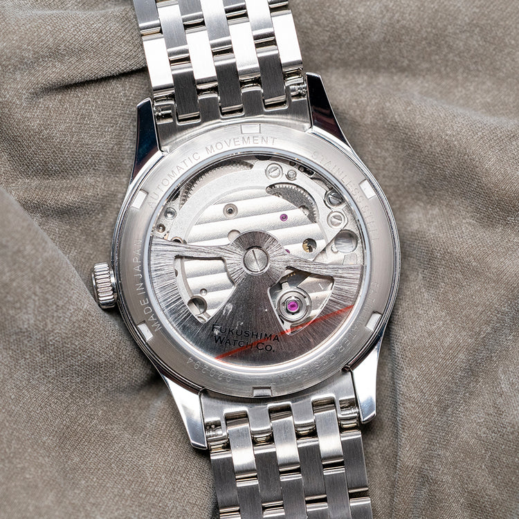 2025 Fukushima Watch Company Futaba Silver Auto 34mm
