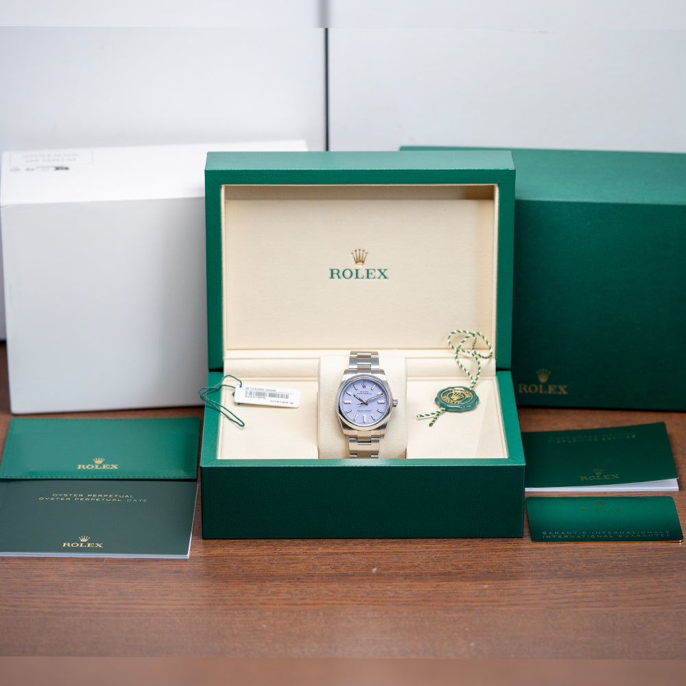 2025 Rolex Oyster Perpetual 34mm 'Lavender' Dial 124200