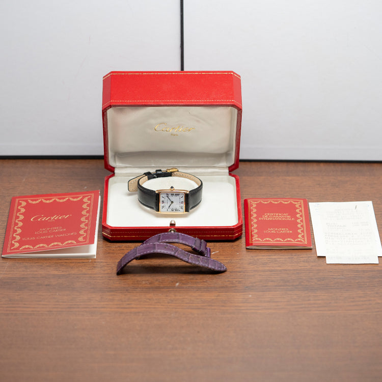 1993 Cartier Tank Arrondie Mecanique Extra-Plate 23x29mm