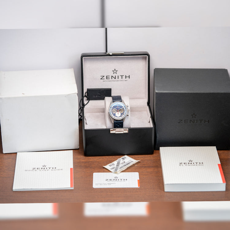 2010s Zenith Chronomaster El Primero 38mm Blue 03.2150.400