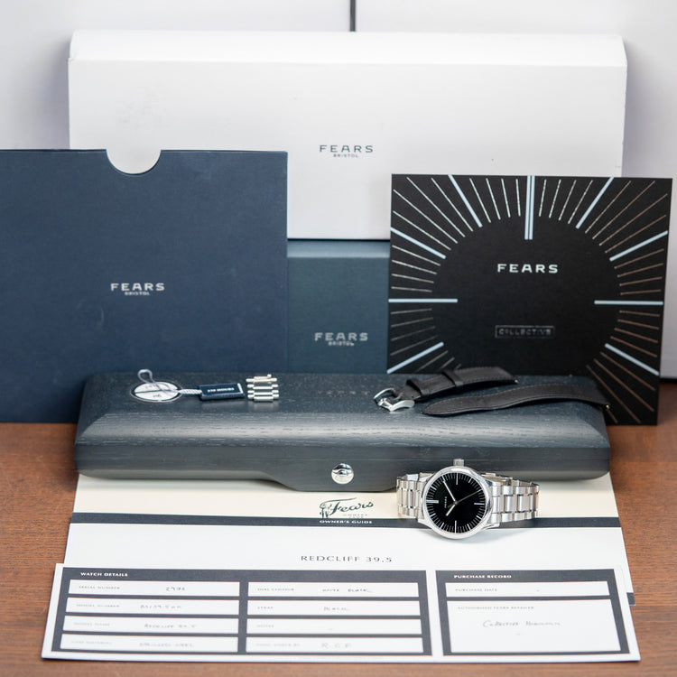 2023 Fears Redcliff 39.5mm Onyx for Collective Horology