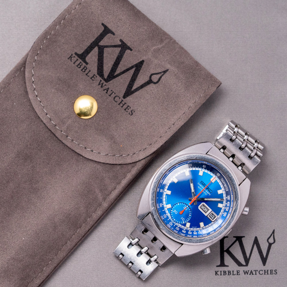 バ－ニングブラッド29 1974 Seiko Automatic Chronograph 'Bruce Lee' Blue 6139-6012