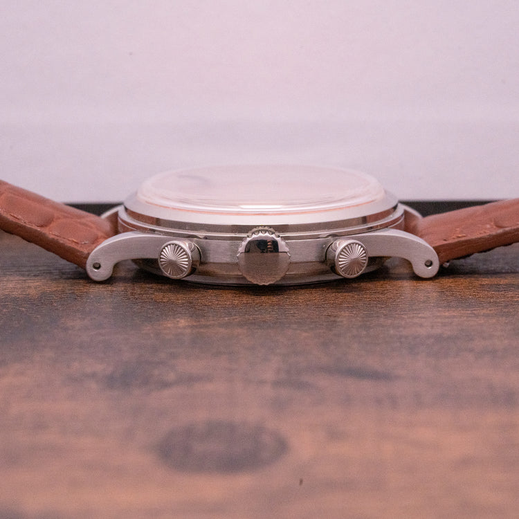 2022 Time This Salmon Dial Meca-Quartz Chrono 38mm