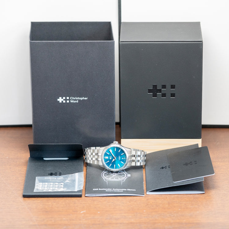 2026 Christopher Ward C63 Sealander 36mm Dragonfly Blue