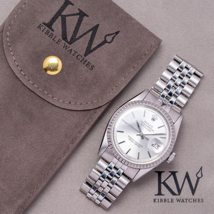 1965 Rolex Datejust 36mm Engine Turned Bezel 1603