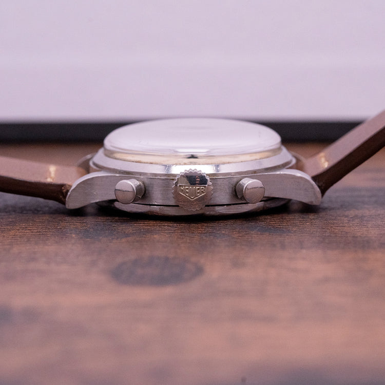 1950s Heuer Chronograph 35mm Stainless Steel 68952