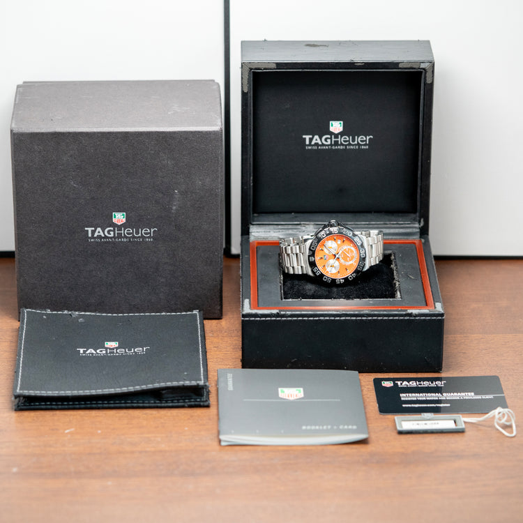 2010s TAG Heuer Formula 1 Chronograph Orange 41mm CAH1113