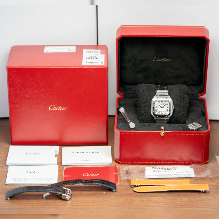 2022 Cartier Santos De Cartier Medium White 35mm WSSA0029