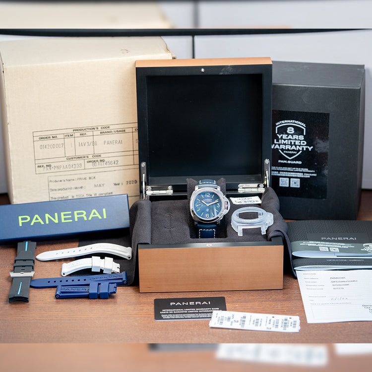 2022 Panerai Luminor Blu Mare 44mm Manual PAM01085
