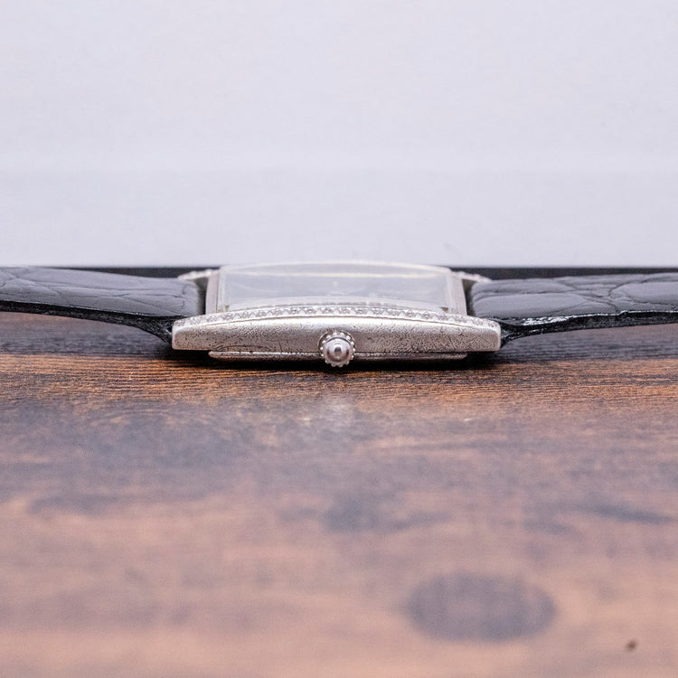 1974 Jaeger Le-Coultre .800 Silver Ornate "Tank" Manual