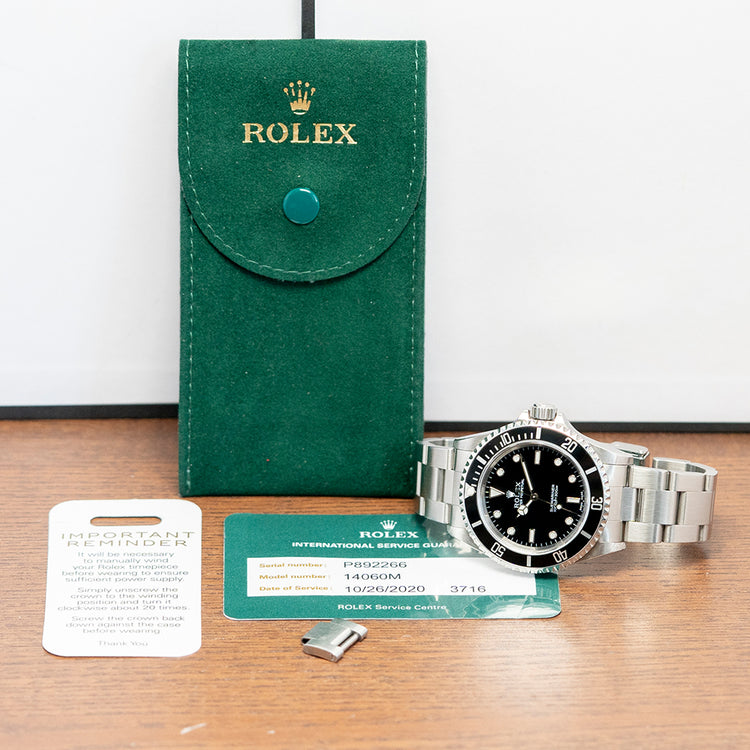 2000 Rolex Submariner No-Date "2 Liner"40mm 14060M