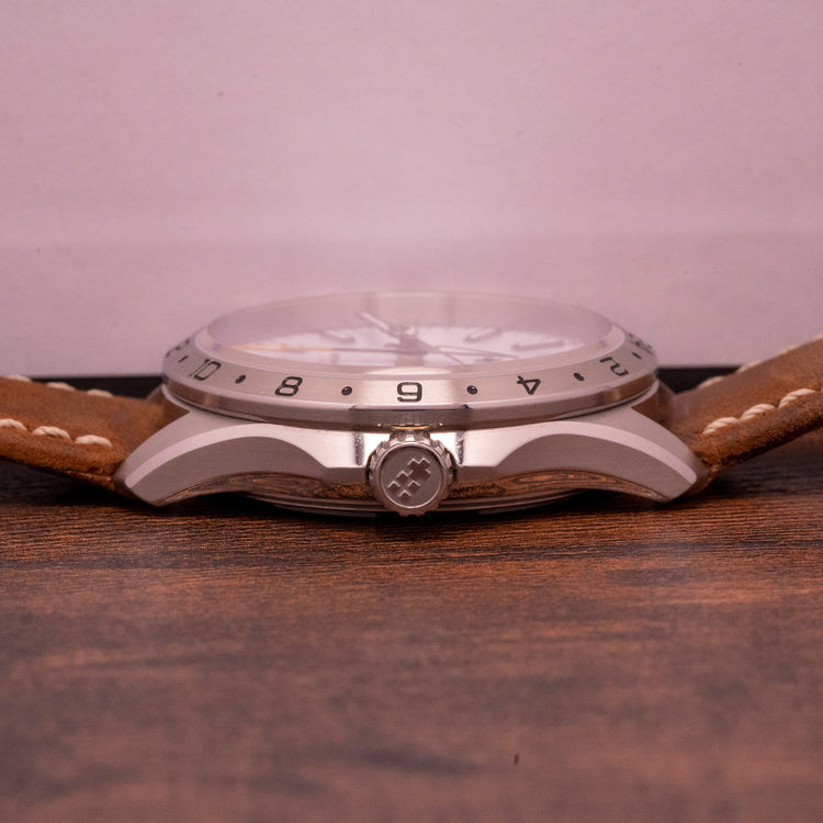 2022 Christopher Ward C63 Sealander GMT White on Strap