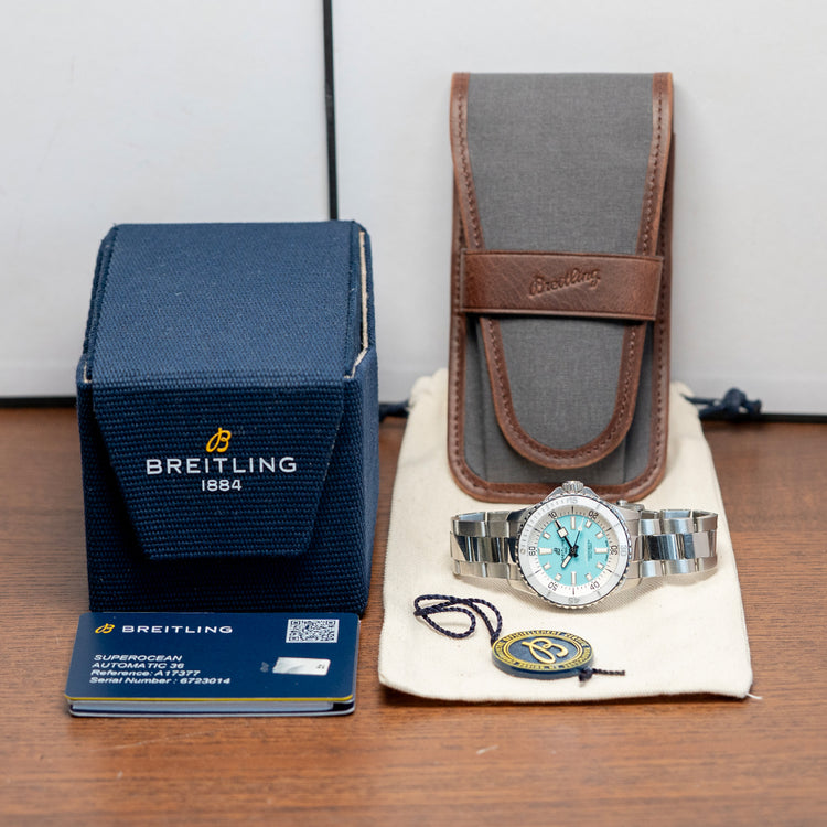 2023 Breitling Superocean Automatic 36mm Turquoise A17377