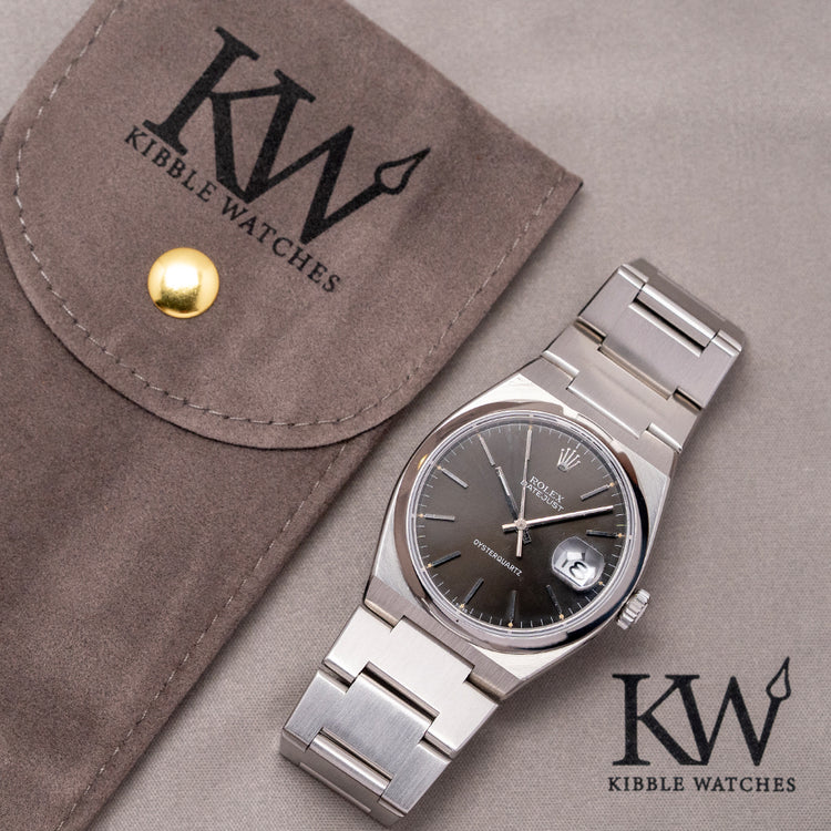 1978 Rolex Datejust Oyserquartz Black Dial 36mm 1st Series 17000