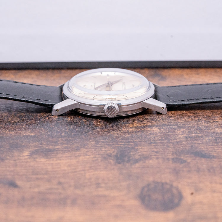 1950s Glycine Automatic 41 ETA 2452 Date Crosshair Dial 34mm