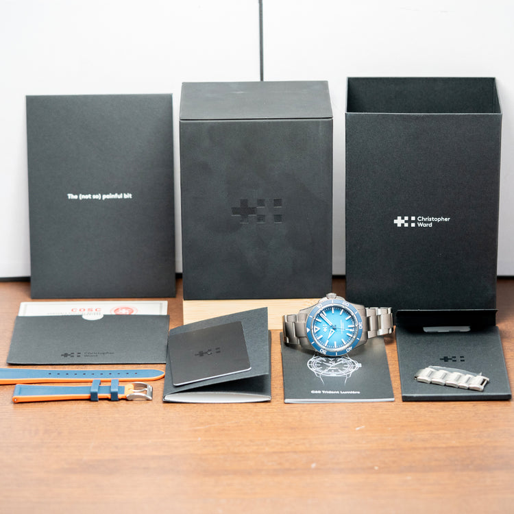 2025 Christopher Ward C60 Trident Lumière Blue 41mm