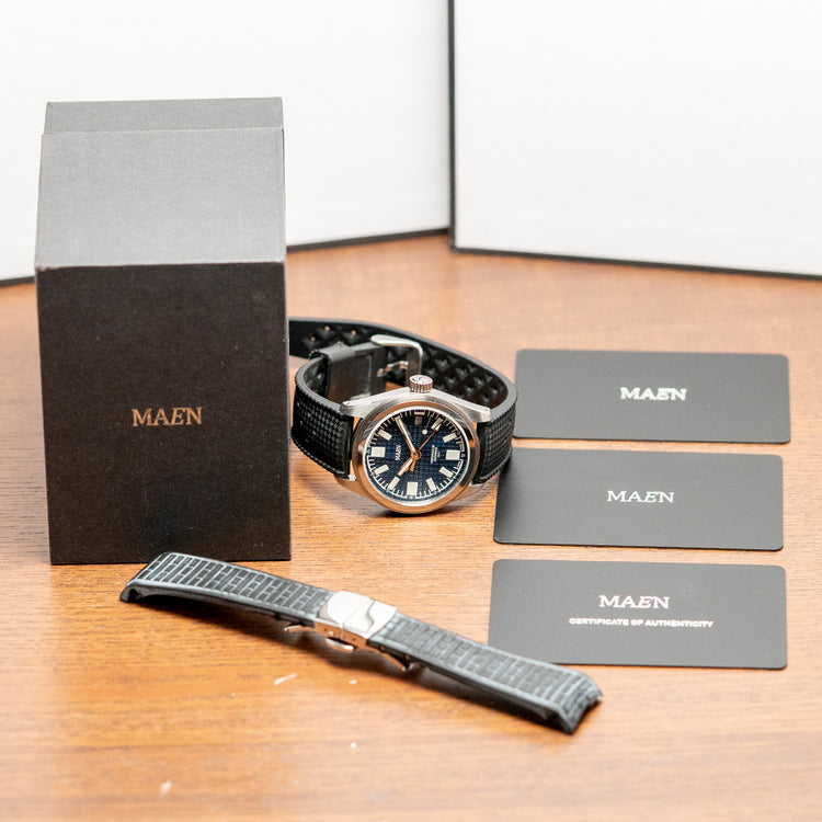 2021 Maen Greenwich 38 GMT Blue Dial Automatic MGG.02