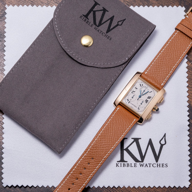 2000s Cartier Tank Française Quartz Chrono 18ct Gold 1830