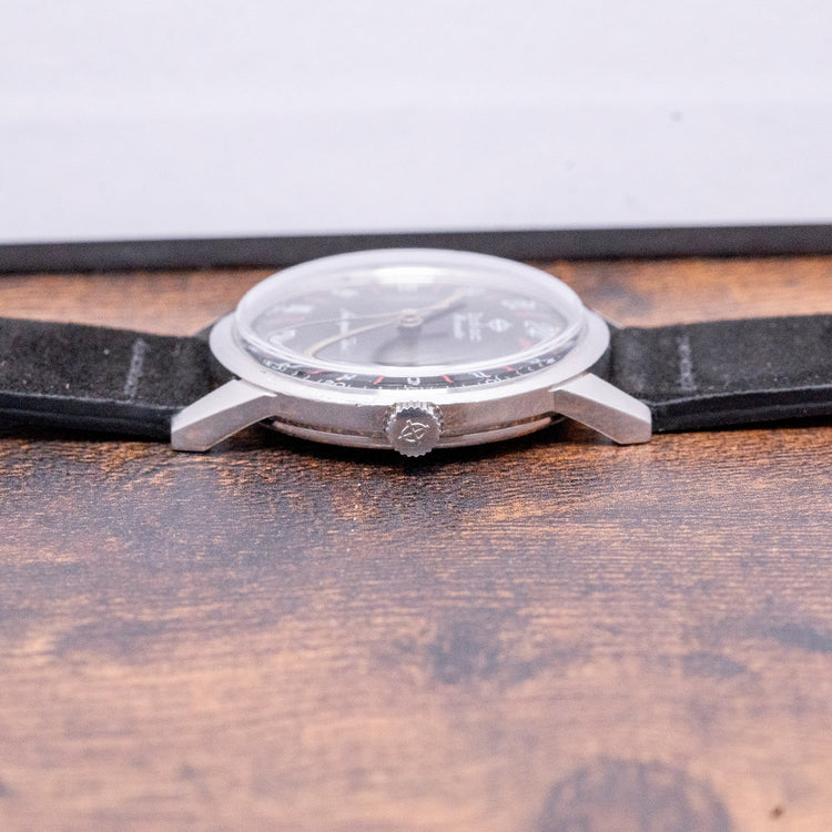 1970s Zodiac Hermetic Aerospace Jet 24 Hour 34mm