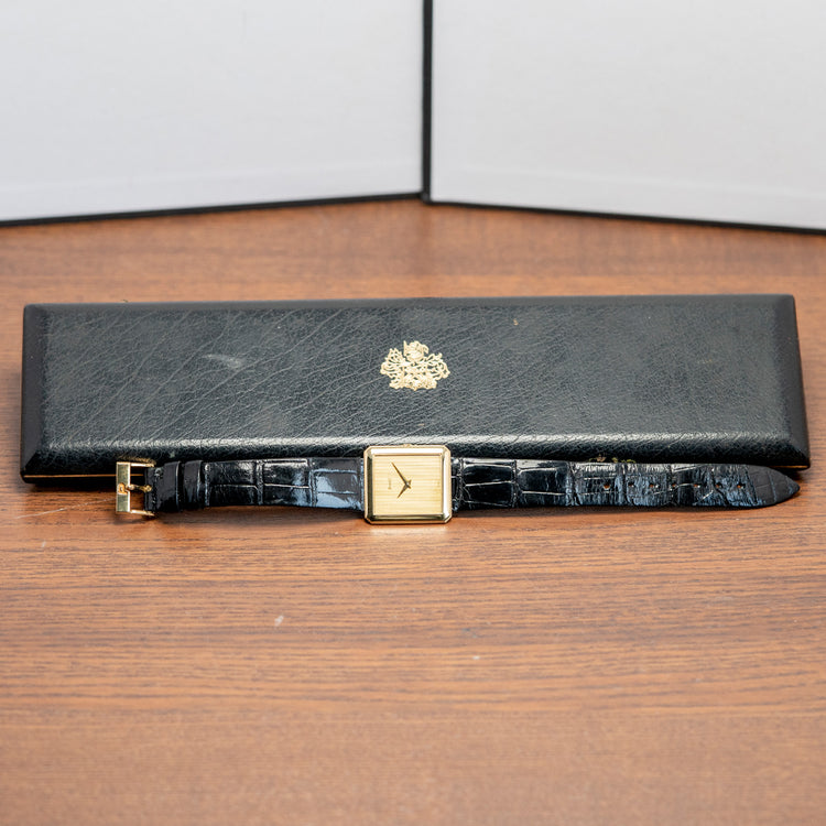 1970s Piaget Protocole 'Tank' 18ct Yellow Gold 25x27.5mm 91542