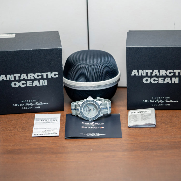 2024 Swatch x Blancpain 'Fifty Fathoms' Antarctic Ocean