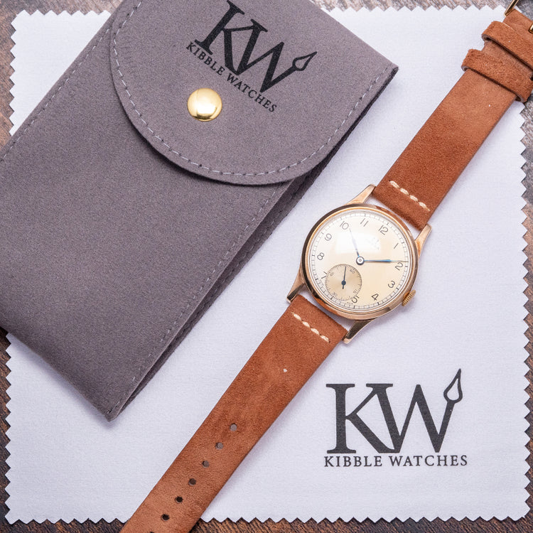 1947 Omega 9ct Gold Cal. 30T2 "Lemon Dial" 33mm