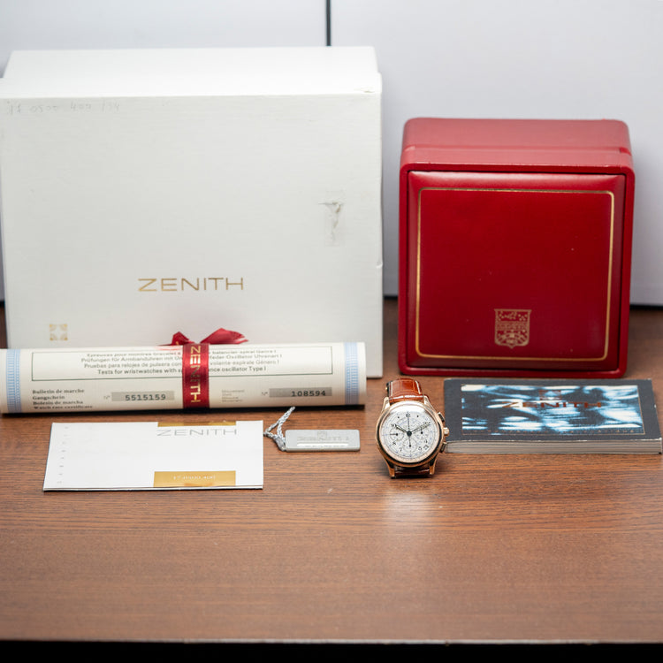 1997 Zenith El Primero Chronomaster Limited Rose Gold 17.0500.400