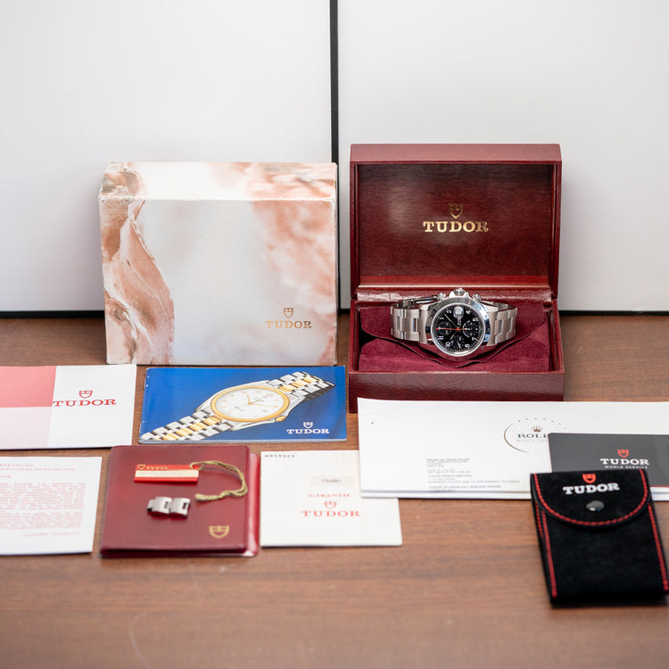 1998 Tudor Prince Date 'Pre-Tiger' 40mm Black Set 79280