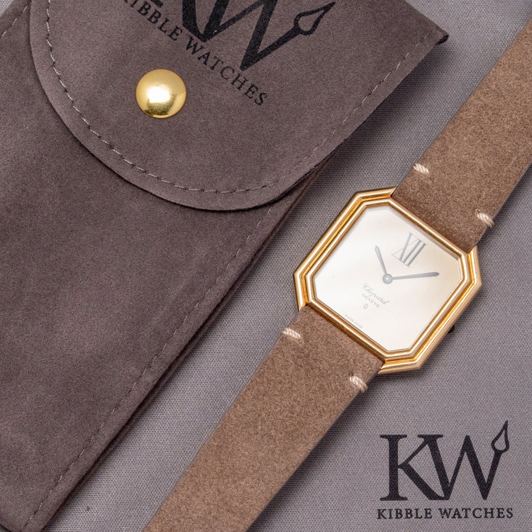 1980s Chopard Geneve 18ct Gold Stepped Case 31x32mm 2147