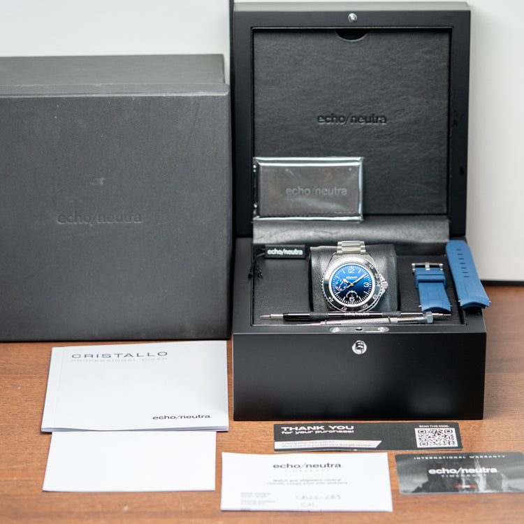 2023 echo/neutra CRISTALLO Professional Diver Blue 42mm
