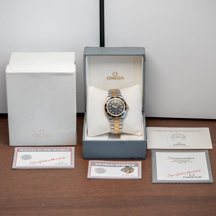1985 Omega Seamaster 200 Pre-Bond Steel & Gold 39mm 366.1041