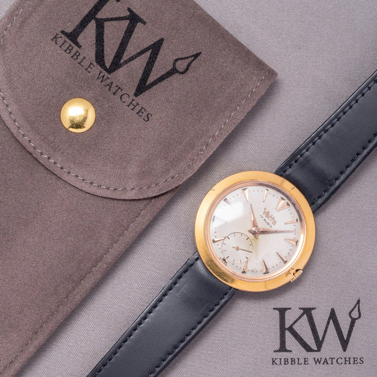 1960s Vetta 'Disco Volante' 34mm Mechanical Gold Plated