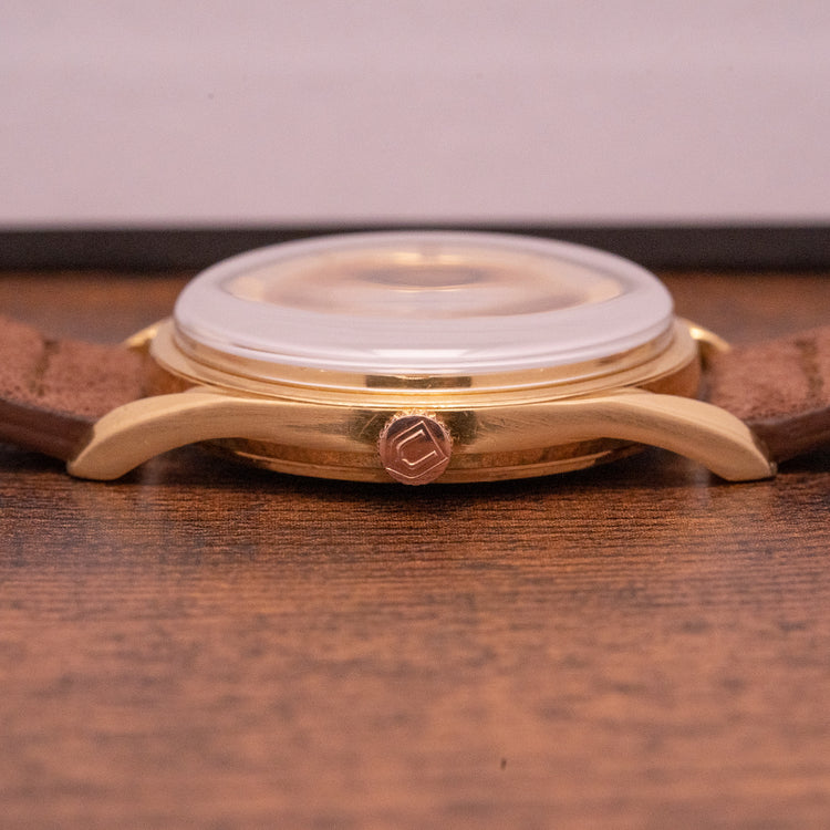 1960s Universal Geneve Polerouter Date Automatic 18ct Yellow Gold