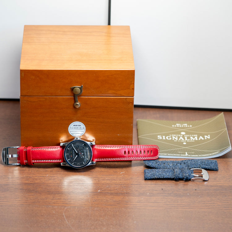 2015 Schofield Signalman GMT Polished Limited Edition 44mm
