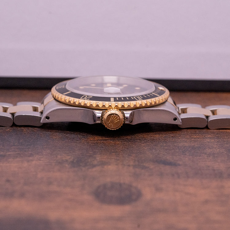 1991 Rolex Submariner Steel & Gold Black Dial/Bezel 16613