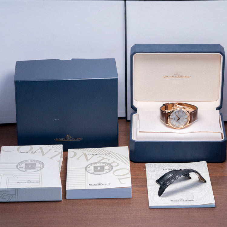 2000s Jaeger LeCoultre Reveil Alarm 18ct Rose Gold 141.2.97