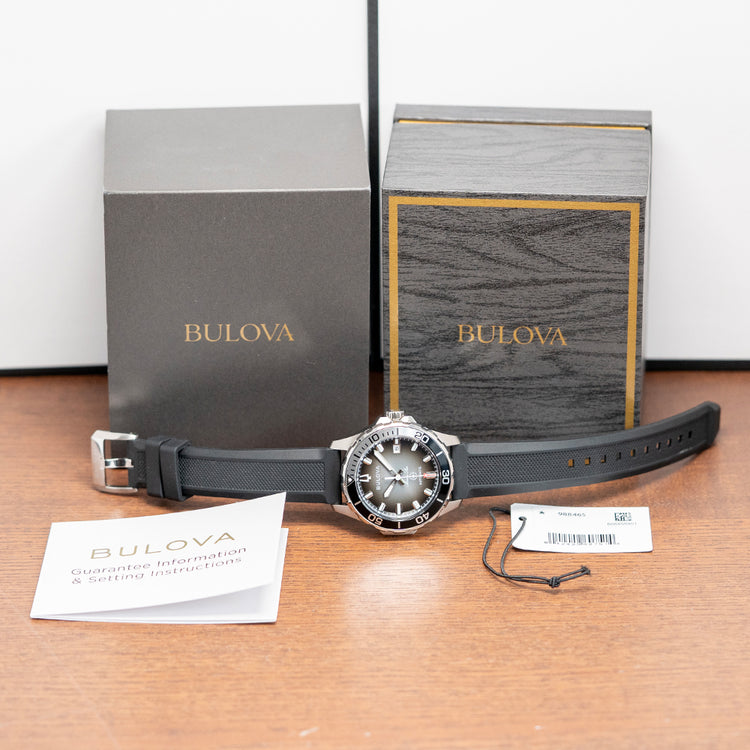 2026 Bulova Marine Star Black Automatic 41mm 98B465