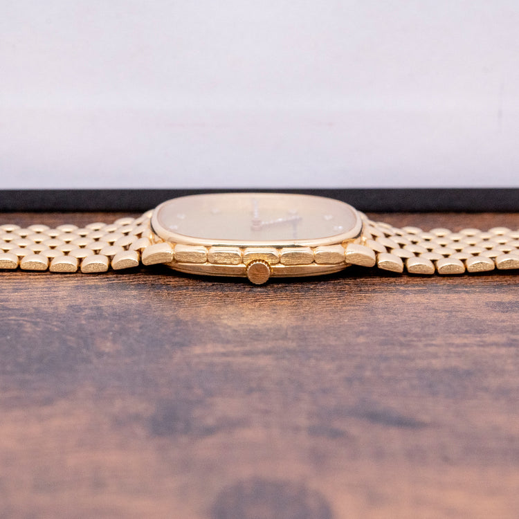 1980s Audemars Piguet Cobra Yellow Gold Diamond Hands