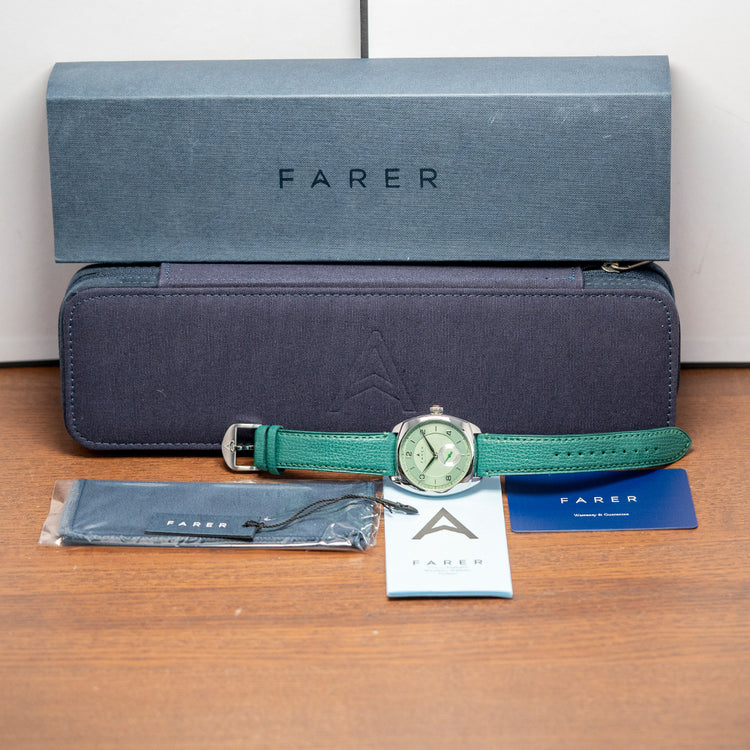 2022 Farer Mansfield Green Cushion Case 38.5mm