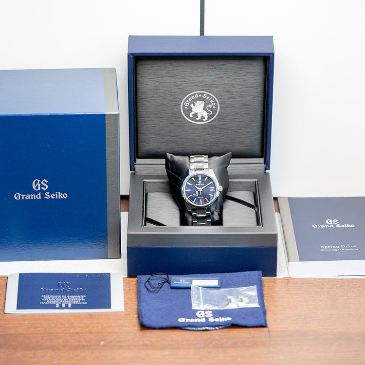 2021 Grand Seiko Heritage Spring Drive Blue 40mm SBGA375