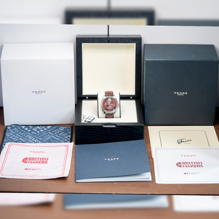 2023 Fears Christopher Ward Alliance 01 Jump Hour Red Dial